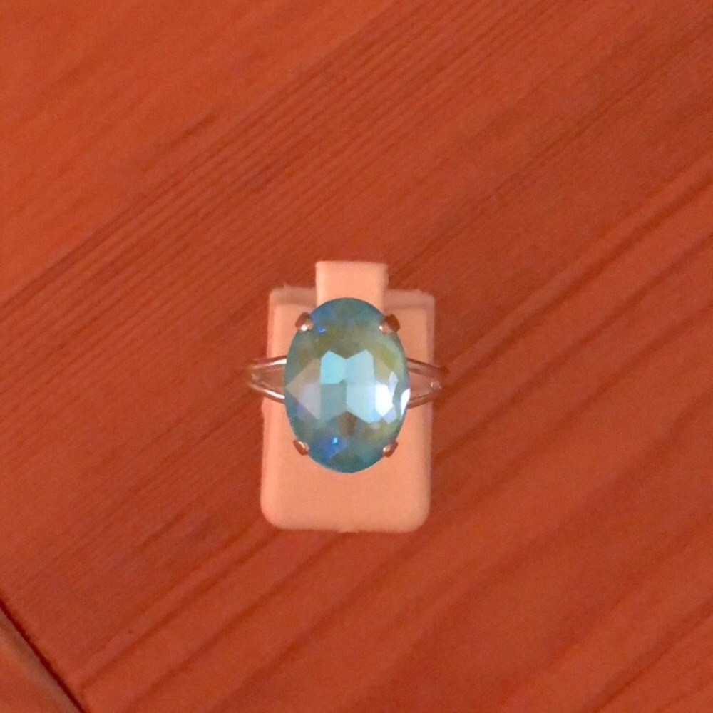 Aquamarine Crystal Ring - Picture 9 of 9